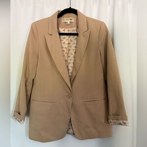 Forever 21 Tan Blazer with Notched Lapels